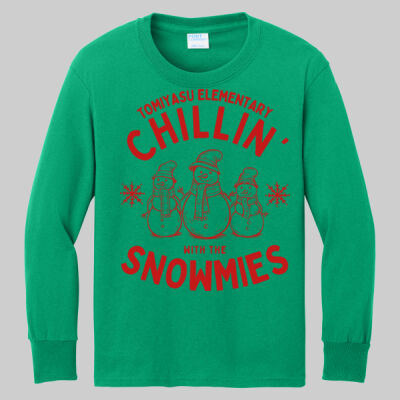 Youth Long Sleeve Shirt - Chillin' - Red Thumbnail