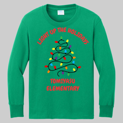 Youth Long Sleeve Shirt - Light Up - Red Thumbnail