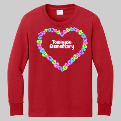 Youth Long Sleeve Shirt - Candy Hearts Thumbnail