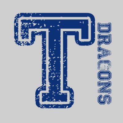 Distressed T & Side Dragons - Dark Blue Thumbnail